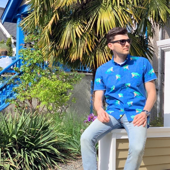 Under The Sea Printed Short Sleeve Shirt - Picture 4 of 7